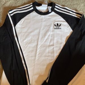 Adidas long sleeve whit T-shirt